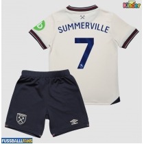 West Ham United Crysencio Summerville #7 Auswärts Trikotsatz Kinder 2025-26 Kurzarm (+ Kurze Hosen)